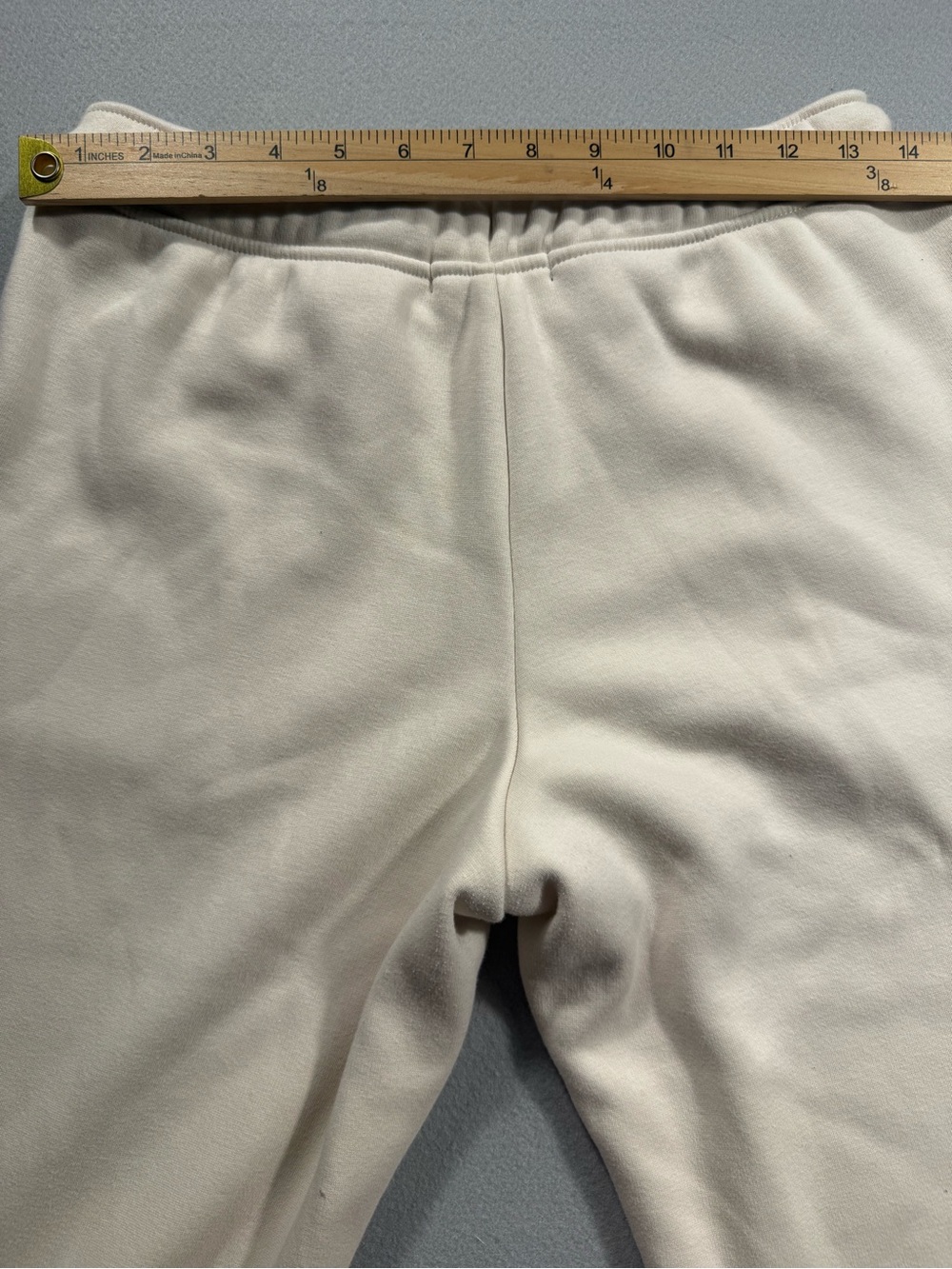 Banana Republic XS Knit Velour Cream Ivory Jogger Cozy Sweatpants Travel Lounge - Picture 7 of 9